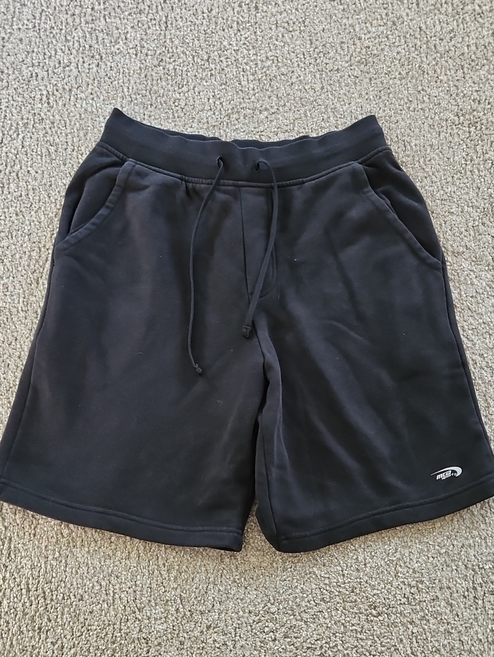 MTA Spirt FleeceJogger Shorts Black With Pockets - Size Small
